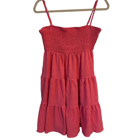 #50 6.6 Pink Flowy Mini Dress - No Size/Tag - Size Medium - Picture 1 of 2